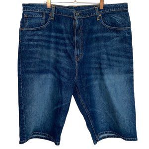 LEVI STRAUSS 569 Shorts Mens Dark Blue Denim Classic 5-Pocket Cotton SIZE 40